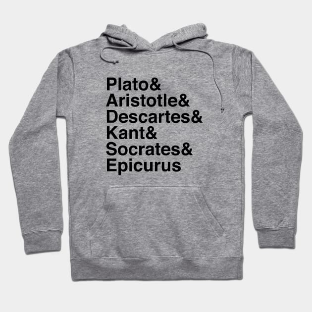 Helvetica Philosophers Hoodie by Woah_Jonny